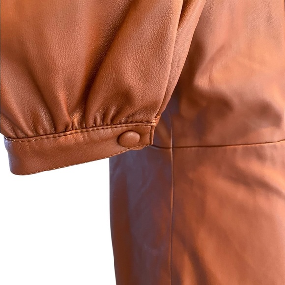 Tahari Brown Midi Dress with Puff Sleeves - Picture 6 of 10